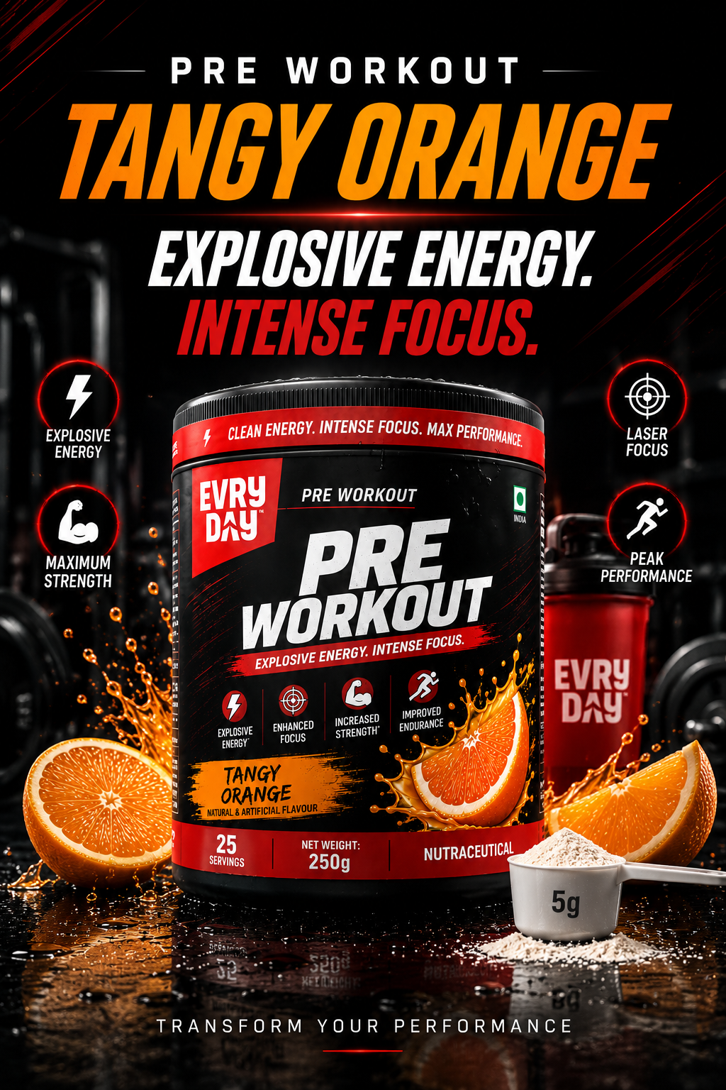 EVRYDAY Pre-Workout - Tangy orange