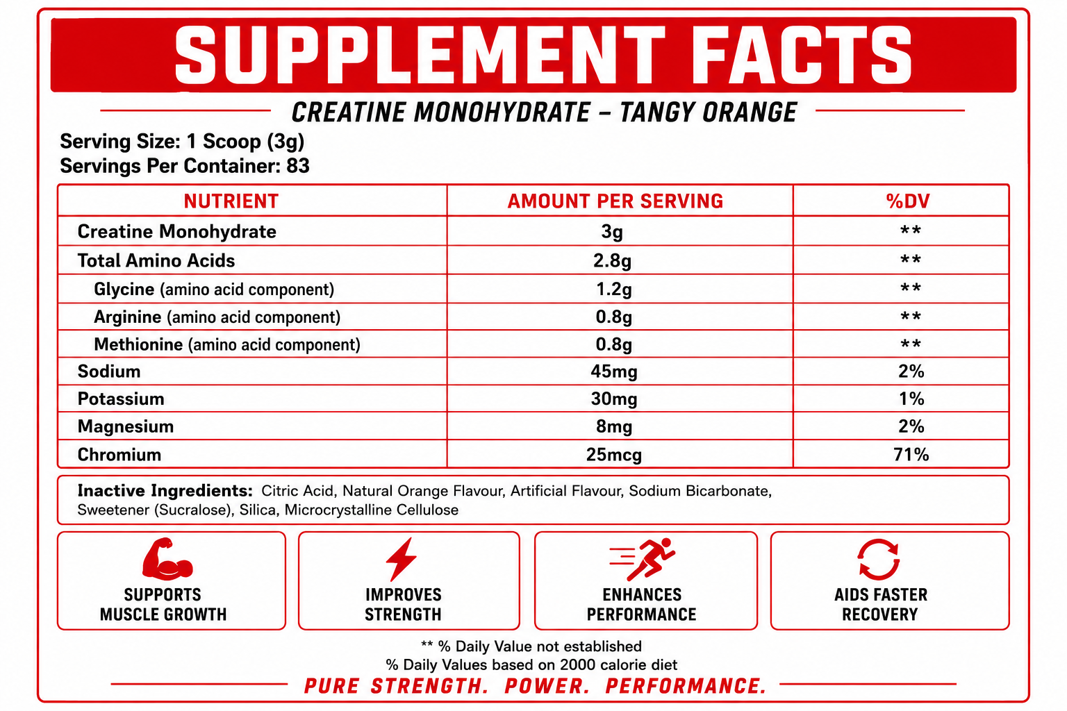 EVRYDAY Creatine - Tangy orange