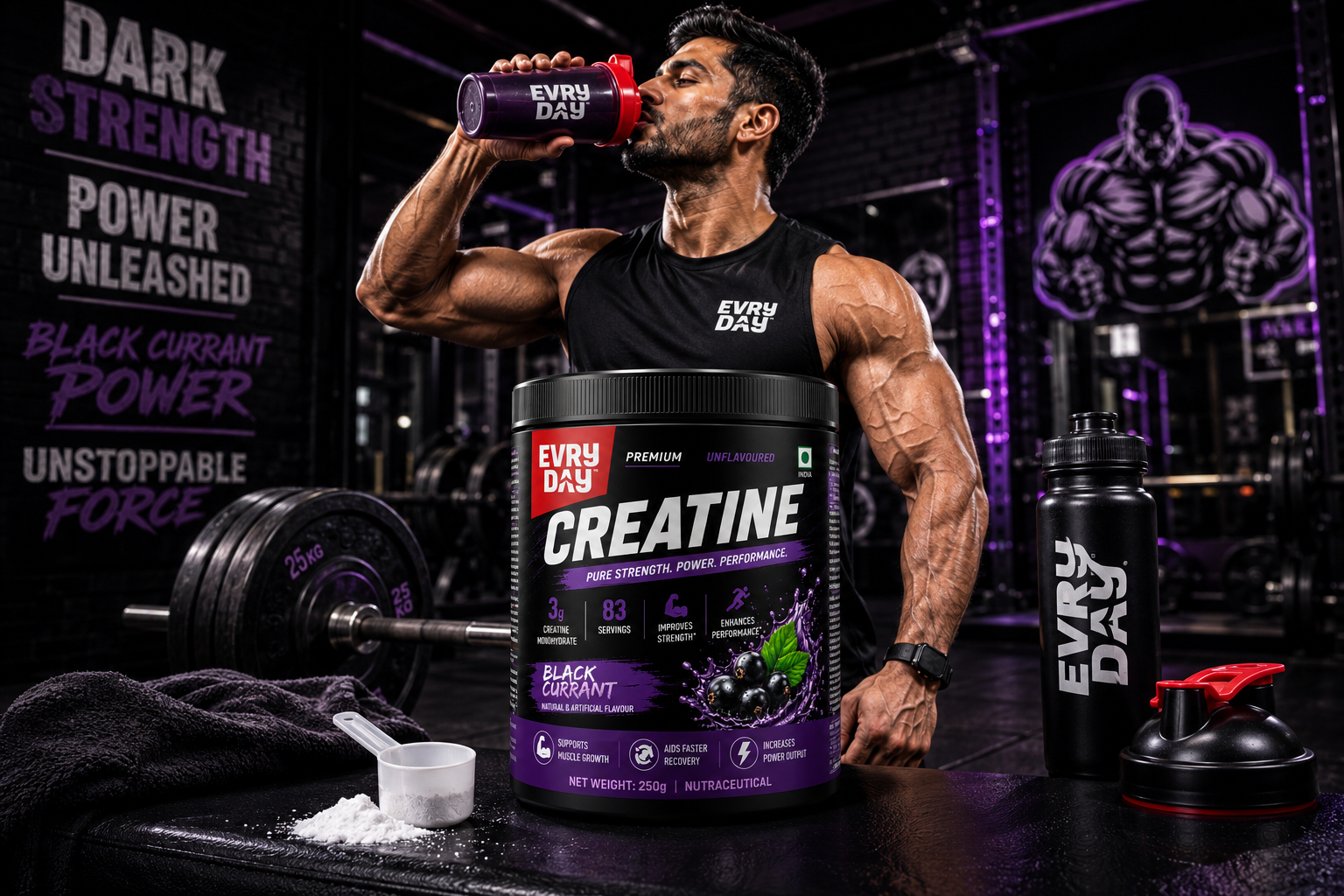 EVRYDAY Creatine - Black Currant
