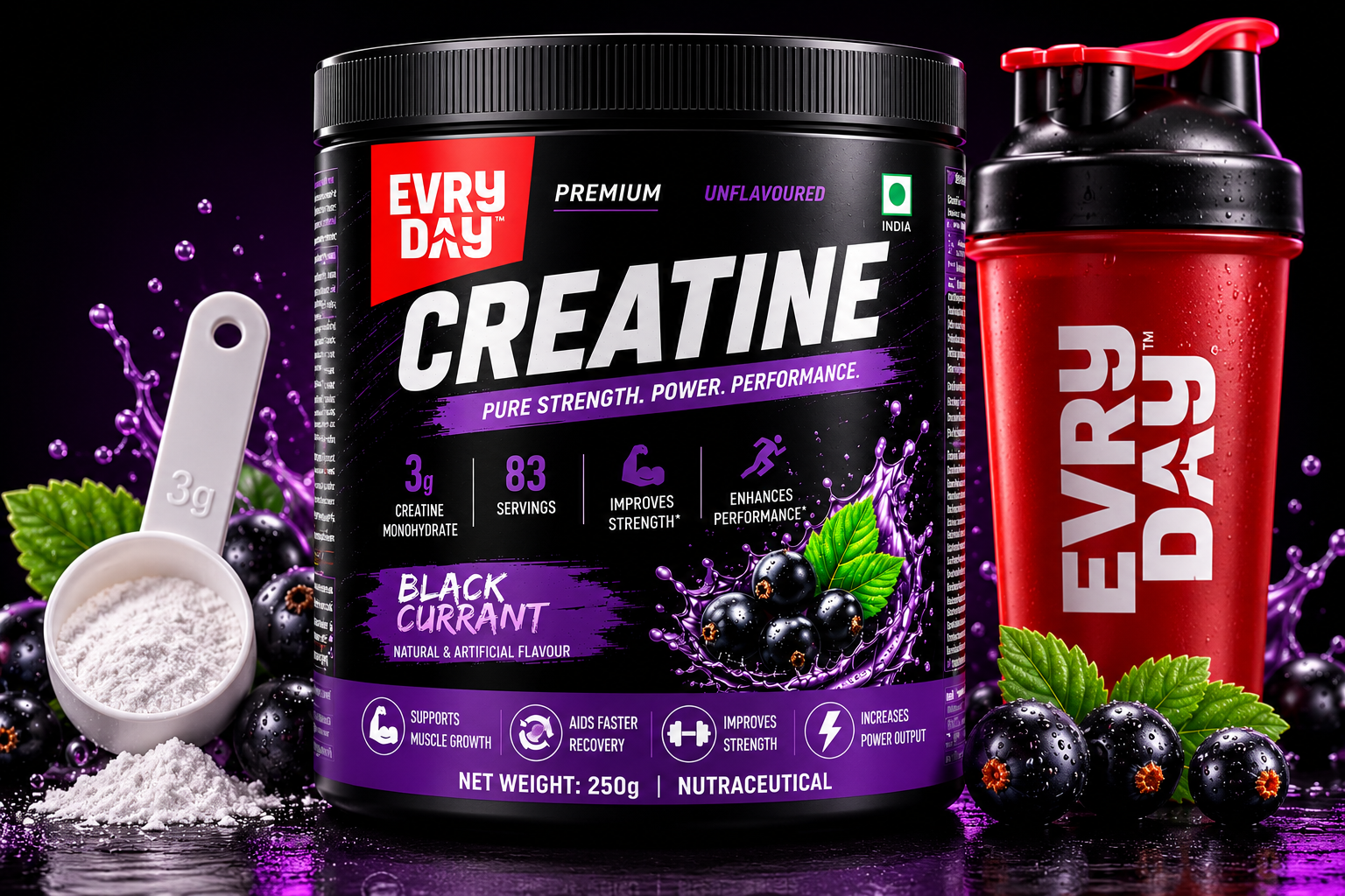EVRYDAY Creatine - Black Currant