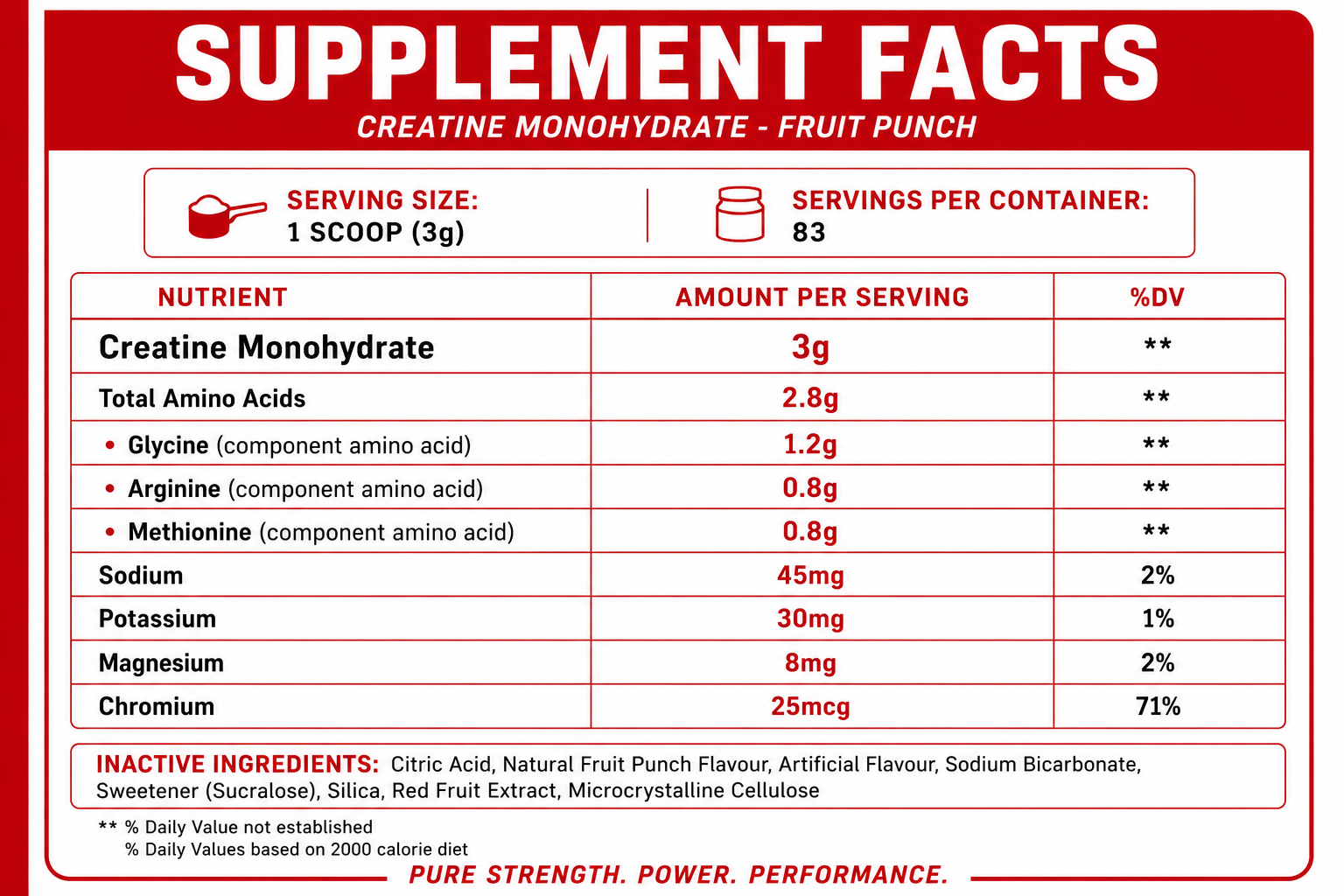 EVRYDAY Creatine - Fruit punch