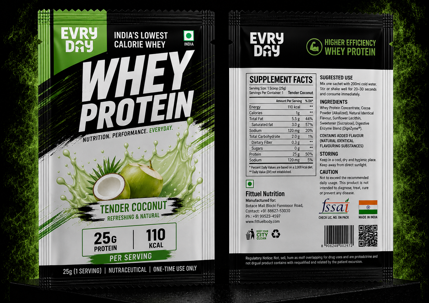 EVRYDAY Whey Protein - Tender Coconut Sachet