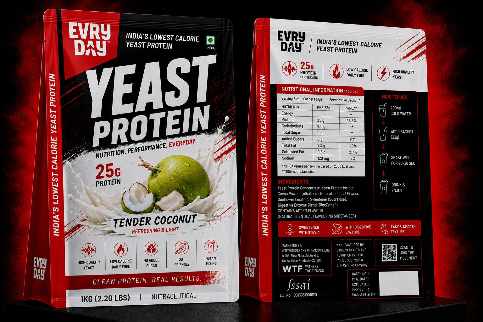 Evryday Yeast Protein - Tender Coconut